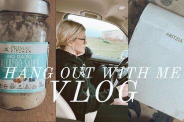 HANG OUT VLOG//WORK FROM HOME AND HEALTHY DINNER