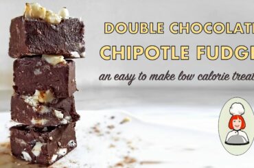 How to make Double Chocolate Chipotle Fudge (an easy low calorie dessert recipe)
