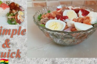 HOW TO PREPARE VEGETABLE SALAD | SIMPLE GHANAIAN SALAD RECIPE + HEALTH BENEFITS | cook with me