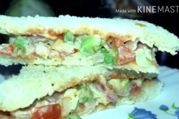 Veg Mayo Sandwich / Easy & Quick Mayo Sandwich