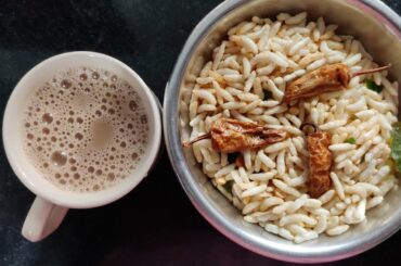 Evening snack-low calorie puffed rice recipe