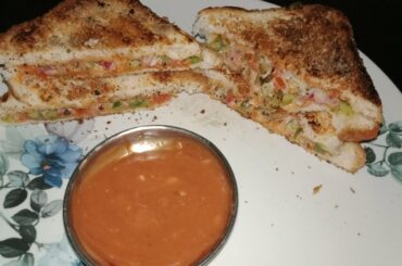 Easy Veg Mayo Sandwich Recipe