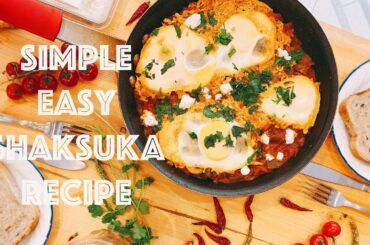 Easy Shakshuka Recipe / Healthy Breakfast Idea / Delicious Eggs Poached in Spicy Tomato Sauce