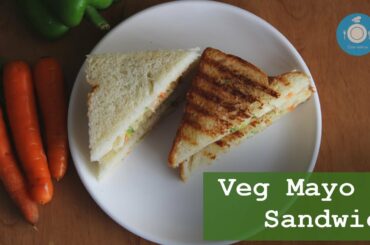 Veg mayo sandwich| vegetable mayonnaise sandwich kids special  recipe
