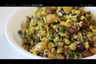 2 min  me banaye healthy and tasty diet breakfast sprouts salad