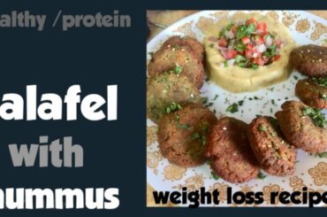 How to make falafel | hummus| healthy recipe | weight loss recipe |Midd east cuisine | chickpeas