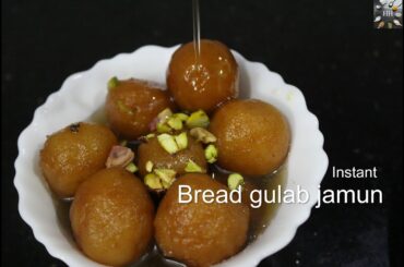 Bread gulab jamun / Very easy gulabjamun / Instant gulab jamun with bread / Healthy home