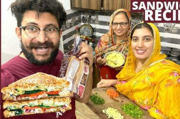 Quick and Easy Sandwich Recipe | How to Make Veg Sandwich at Home | Veg Mayo Cheese Sandwich Recipe