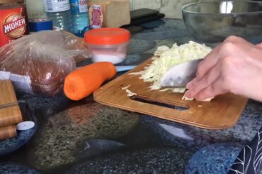 Healthy Salad, Cabbage Carrots, Garlic, Cheese |  food Russia