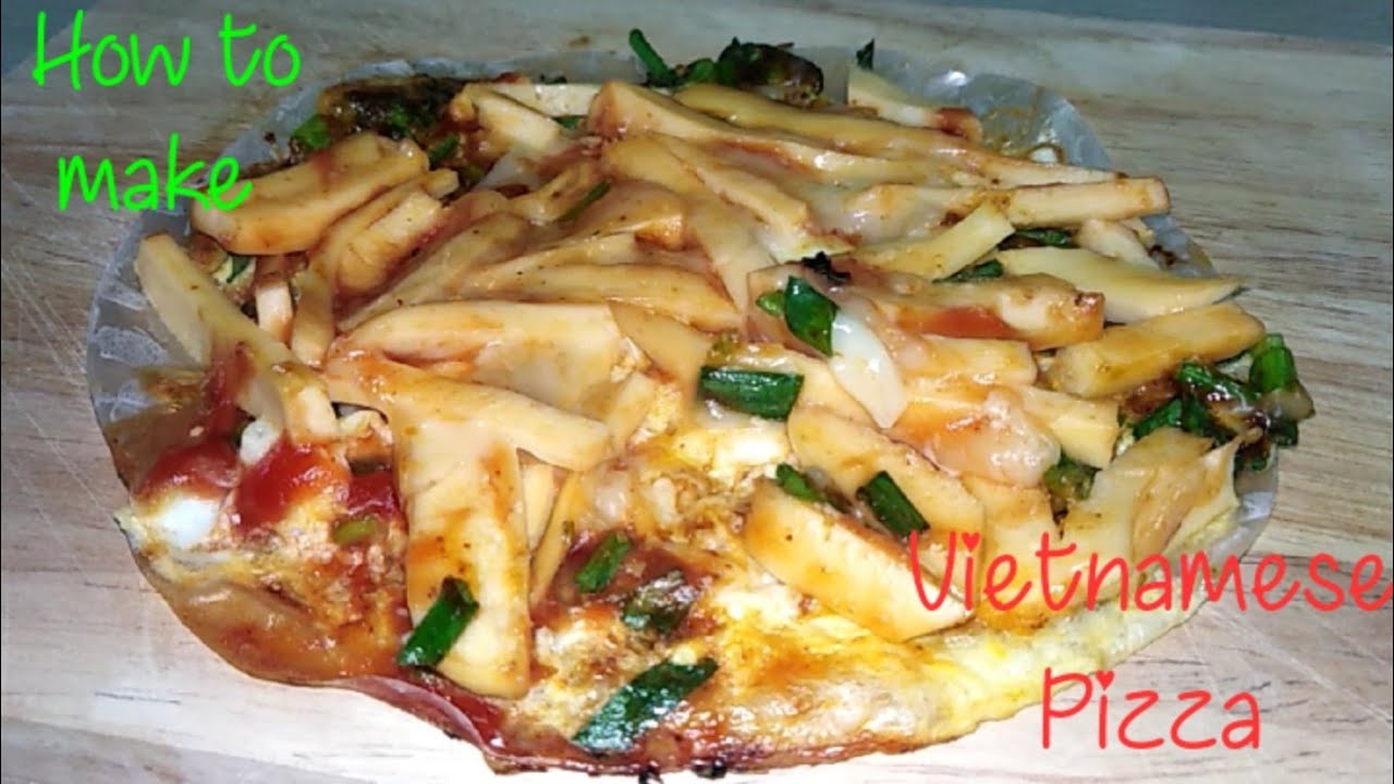 Easy cook || Vietnamese Rice Pizza || healthy food Easy cook || Vietnamese Rice Pizza || healthy food