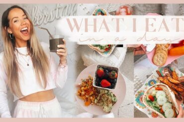 WHAT I EAT IN A DAY |  Healthy + easy vegetarian meal ideas! ✨