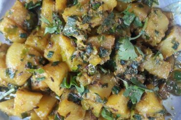 potato and spring onion recipe/Indian style recipe/healthy food recipe