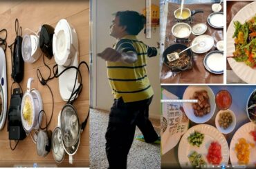 Kitchen Appliances Haul!! Husband's Exercise!! Healthy Yammy Salad Recipe!! Health Living Everyday