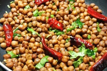 Chickpeas sundal recipe | Easy and healthy snack recipe | Masala sundal recipe | Welcome foodies