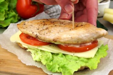 Keto No Bread Chicken Sandwich