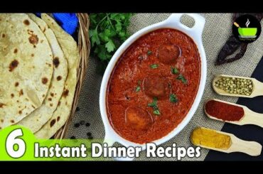 6 Lockdown Recipes  | 6 Easy Dinner Recipes | Indian Dinner Plan | Dinner Ideas | Restaurant Style