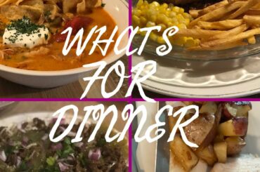WHAT'S FOR DINNER - 4 SIMPLE & DELICIOUS MEAL IDEAS! | Quarantine Friendly Meal Ideas!
