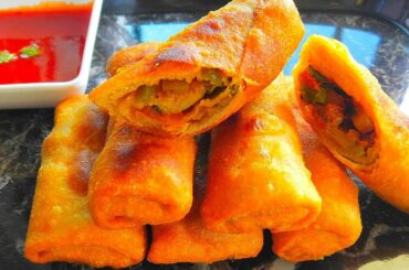 Veg aata roll | Healthy aata roll recipe | Crispy vegetable aata roll | snacks recipe |