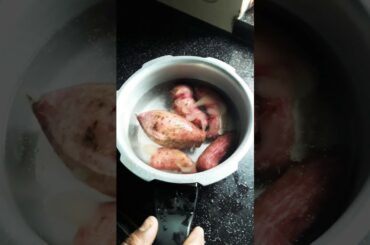 How to boil sweet potatoes/healthy food/easy process
