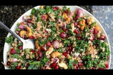 PARSLEY POMEGRANATE- CASHEW SALAD | Healthy, Vegan Meals | Salad Recipes