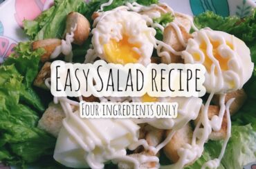 Easy Healthy Salad Recipe | 4 Ingredients Only | Egg, Bread, Lettuce and Mayonnaise | Mrs Cath