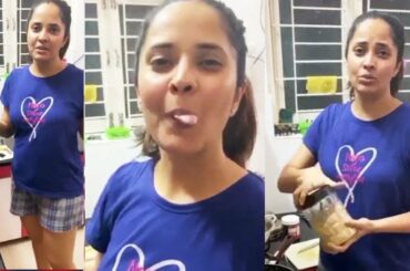 Anchor Anasuya Making Apple Oatmeal | Healthy Breakfast Ideas | Weight Loss Recipe