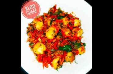 Aloo Chaat Recipe in Hindi - Lockdown Recipe - Healthy Aloo Chaat without frying