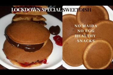 2 min sweet recipe / lockdown sweetdish without maida,egg / quick breakfast recipe /evening snacks