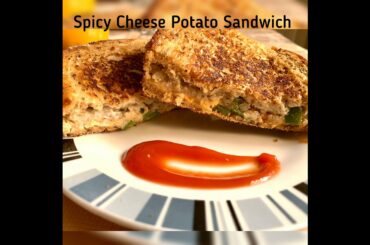 Spicy cheese Potato Sandwich | Masala Aloo cheese Sandwich | quick Snacks ideas  |  Breakfast recipe