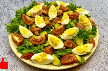 САЛАТ С АВОКАДО просто БОМБА 👌 Ну, очень ВКУСНЫЙ САЛАТ для ПП, Диет и Похудения | Рецепты салатов