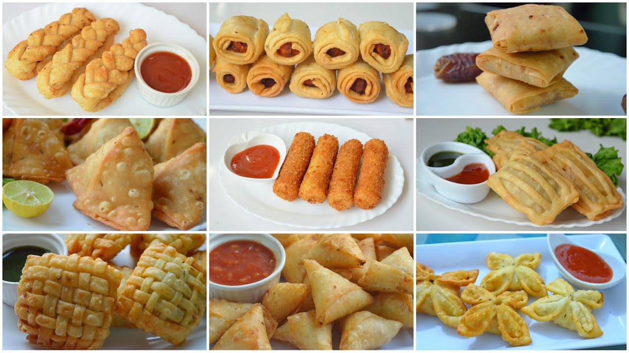 9 SNACKS FOLDING IDEAS PART 2 (RAMADAN SPECIAL) by YES I CAN COOK 9 SNACKS FOLDING IDEAS PART 2 (RAMADAN SPECIAL) by YES I CAN COOK