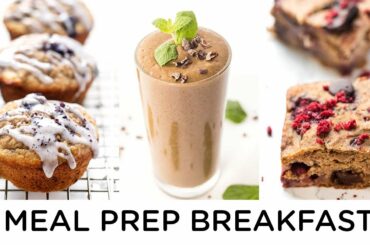 MEAL PREP BREAKFAST RECIPES | vegan, super quick & healthy