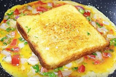 Bread Omelette Indian Style | Easy Breakfast Recipes | Tasty Egg Recipes | Kanak's Kitchen