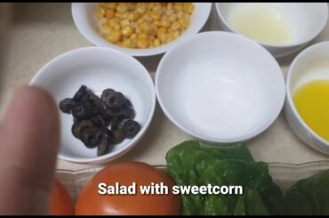 SUPER HEALTHY SALAD WITH SWEETCORN | MARSARAP