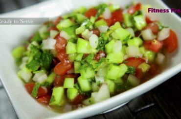 Weight loss vege salad with low calories