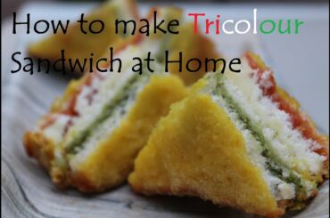 Tricolour Sandwich Recipe | How to Cook Sandwich | तिरंगा सैंडविच | घर पे कैसे बनाये सैंडविच