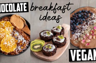vegan chocolate breakfast ideas // simple and pantry friendly recipes