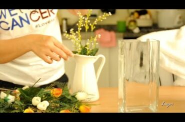 RECYCLE OLD ARTIFICIAL FLOWERS + AVOCADO SALAD WITH CHICKEN