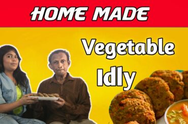 INSTANT VEGETABLE IDLI RECIPE ll HOW TO MAKE VEGETABLE IDLI ll HEALTHY N EASY l REVATHIAKKA WITH DAD