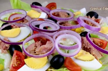 Healthy Salad Recipe For Weight Loss | How to Make Nicosie Salad | Easy & Simple Salad Recipe