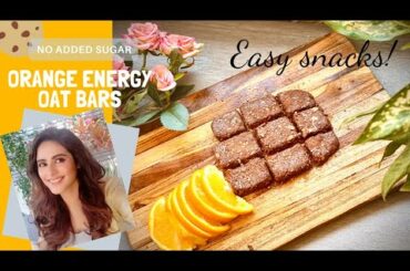 EASY HEALTHY OATS ENERGY BAR I SNACKS I No bake I NO ADDED SUGAR I chocolate