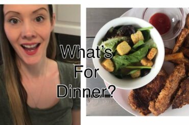 What’s For Dinner? | Breaded Pork Chops and Wedge Fries/Easy Salad