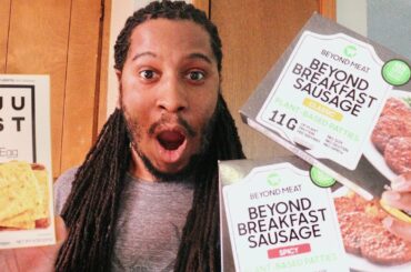 NEW BEYOND MEAT VEGAN BREAKFAST SAUSAGE + JUST EGG FOLDED PLANT EGG OMELETTE | Taste Test & Review