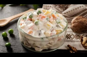 RUSSIAN SALAD Recipe | Best HEALTHY Salad Recipe | Ramadan Special ** By Bano Ka Kitchen **