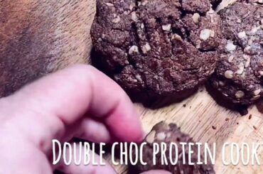 PROTEIN DOUBLE CHOC COOKIES/GLUTEN FREE, healthy snack, weight loss snack, lunchbox idea