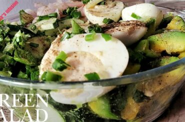GREEN AVOCADO SALAD// SUPER HEALTHY SALAD RECIPE