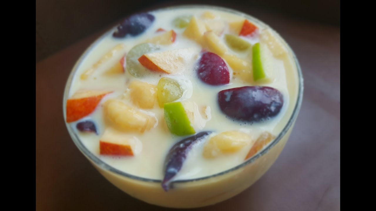 Fruit Custard Recipe | Healthy dessert recipe | फ्रूट कस्टर्ड | Summer recipes Fruit Custard Recipe | Healthy dessert recipe | फ्रूट कस्टर्ड | Summer recipes