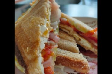 ডিম পোচ স্যান্ডউইচ / Egg Poach Sandwich / एग पोच सैंडविच - Easy & Tasty Recipe