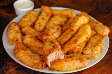 Low Carb High Protein Air Fryer Fish Sticks! | Only 3g Carbs!