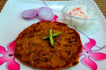 Healthy Breakfast by left over rice | थालीपीठ | Thalipeeth Recipe within 15 minutes